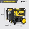 image:imageChampion 10000Watt Electric Start Tri Fuel Open Frame Inverter Generator